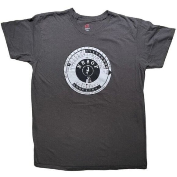 New England School Of Photography Short Sleeve Gray Graphic T Unisex Men's L - Picture 2 of 7